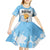 Argentina Football Kid Short Sleeve Dress Campeones De la Historia - Blue Style - Wonder Print Shop