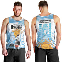 Argentina Football Men Tank Top Campeones De la Historia - Blue Style - Wonder Print Shop