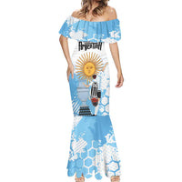Argentina Football Mermaid Dress Campeones De la Historia - Blue Style - Wonder Print Shop