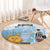 Argentina Football Custom Round Carpet Campeones De la Historia - Blue Style