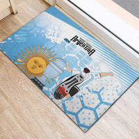 Argentina Football Rubber Doormat Campeones De la Historia - Blue Style - Wonder Print Shop