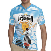 Argentina Football Rugby Jersey Campeones De la Historia - Blue Style - Wonder Print Shop