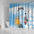 Argentina Football Custom Shower Curtain Campeones De la Historia - Blue Style