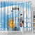 Argentina Football Custom Shower Curtain Campeones De la Historia - Blue Style