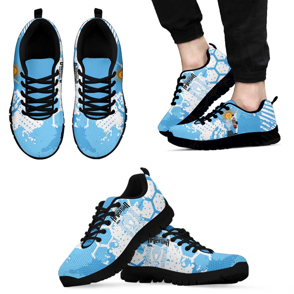 Argentina Football Sneakers Campeones De la Historia - Blue Style - Wonder Print Shop