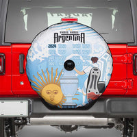 Argentina Football Spare Tire Cover Campeones De la Historia - Blue Style - Wonder Print Shop