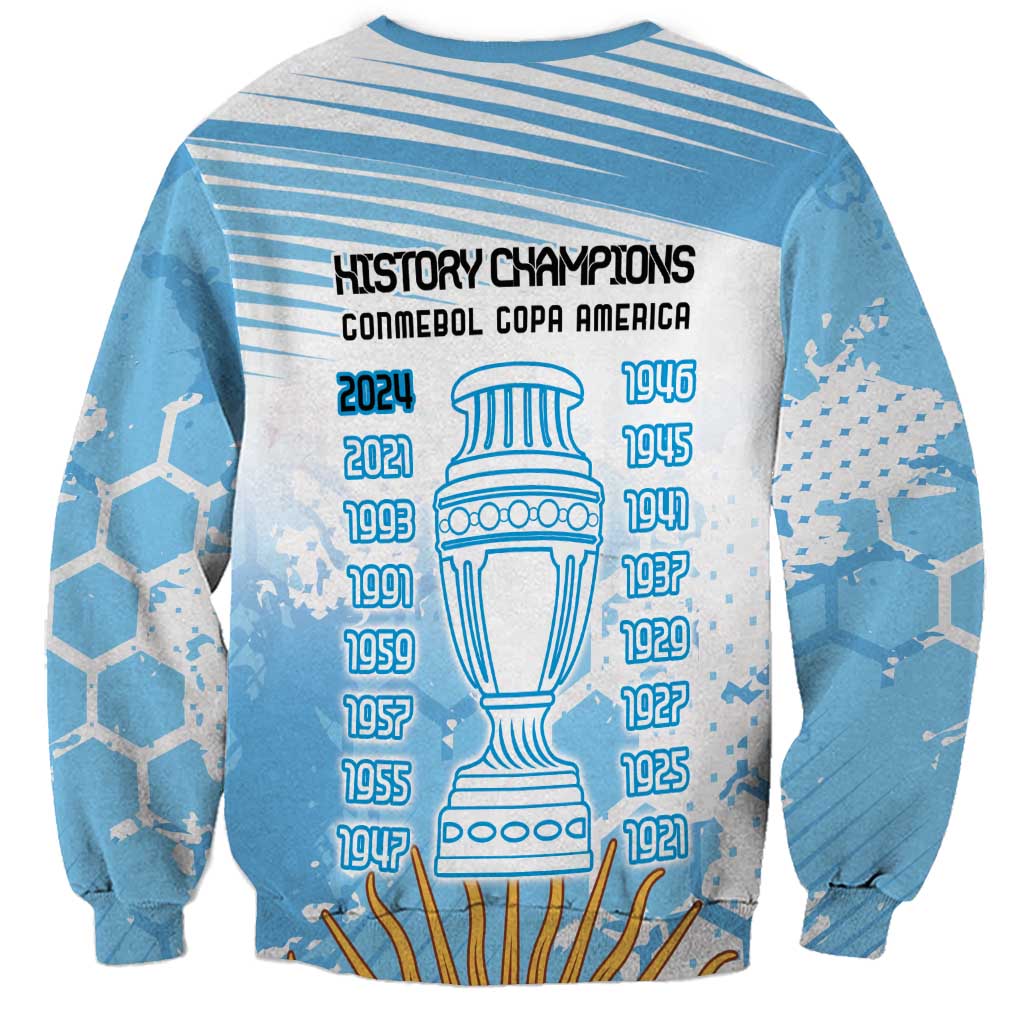 Argentina Football Sweatshirt Campeones De la Historia - Blue Style - Wonder Print Shop
