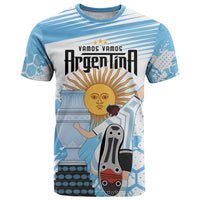 Argentina Football T Shirt Campeones De la Historia - Blue Style - Wonder Print Shop