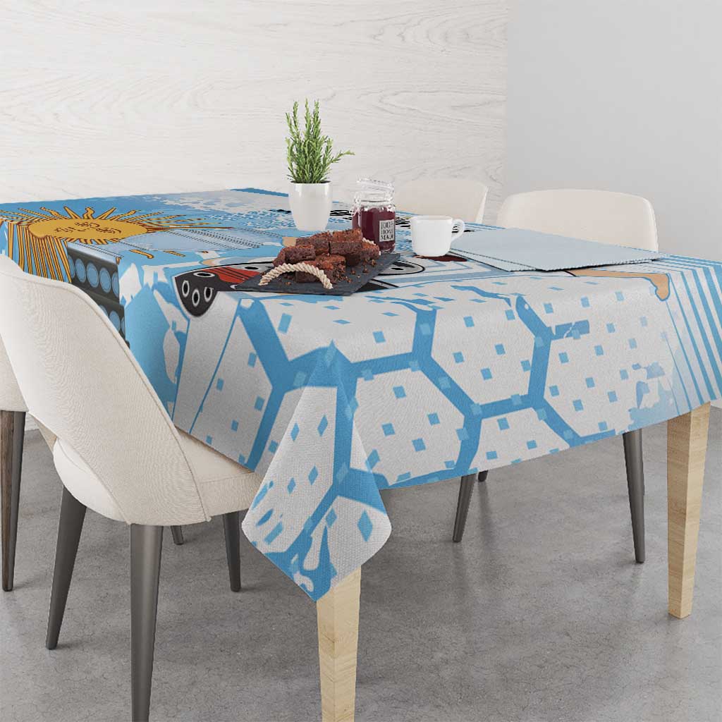 Argentina Football Tablecloth Campeones De la Historia - Blue Style - Wonder Print Shop