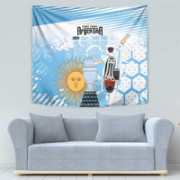 Argentina Football Tapestry Campeones De la Historia - Blue Style - Wonder Print Shop