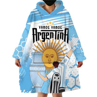 Argentina Football Wearable Blanket Hoodie Campeones De la Historia - Blue Style - Wonder Print Shop