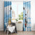 Argentina Football Window Curtain Campeones De la Historia - Blue Style - Wonder Print Shop