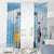 Argentina Football Window Curtain Campeones De la Historia - Blue Style - Wonder Print Shop