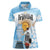 Argentina Football Women Polo Shirt Campeones De la Historia - Blue Style - Wonder Print Shop