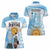 Argentina Football Women Polo Shirt Campeones De la Historia - Blue Style - Wonder Print Shop