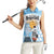 Argentina Football Women Sleeveless Polo Shirt Campeones De la Historia - Blue Style - Wonder Print Shop