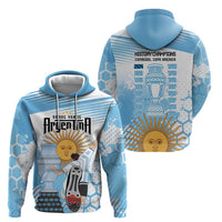 Argentina Football Zip Hoodie Campeones De la Historia - Blue Style - Wonder Print Shop