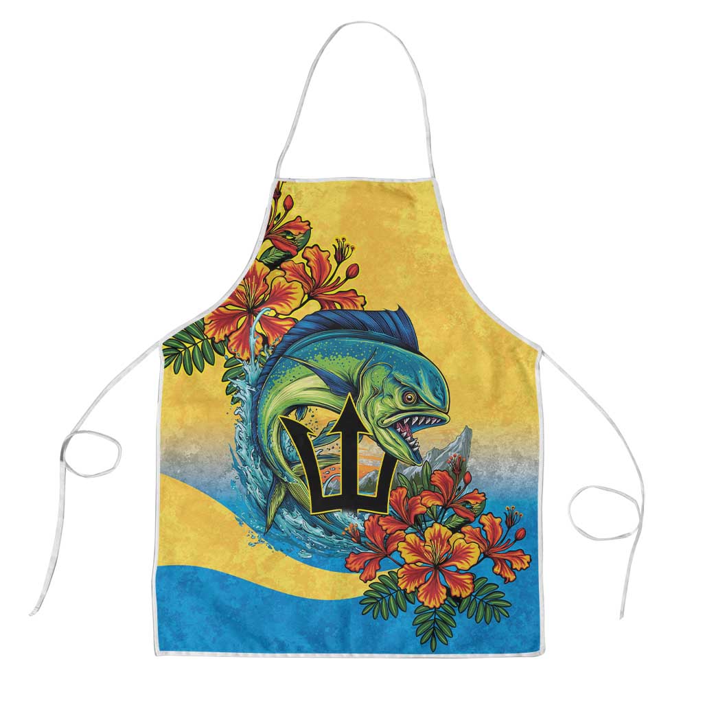 Barbados Mahi-mahi Trident Apron - Wonder Print Shop