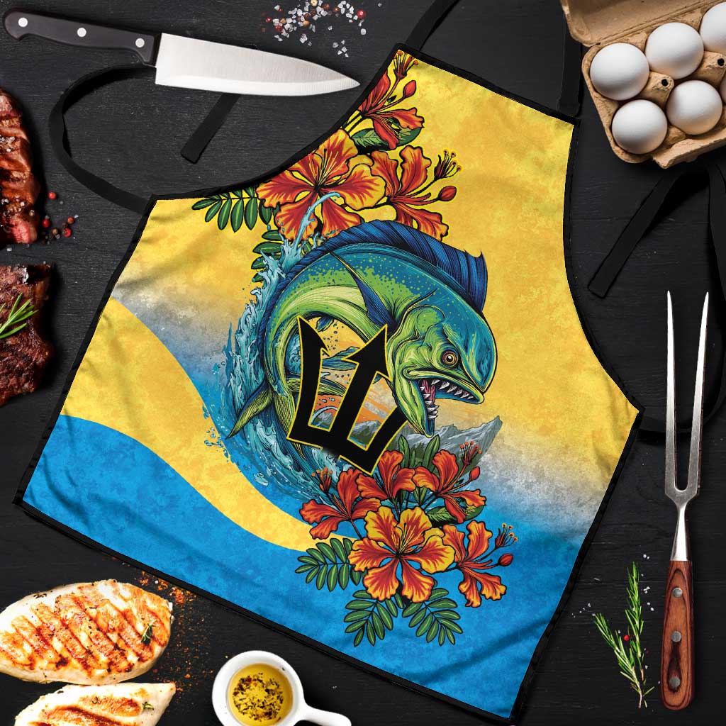 Barbados Mahi-mahi Trident Apron - Wonder Print Shop