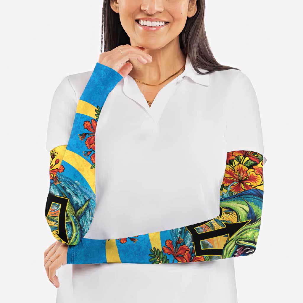 Barbados Mahi-mahi Trident Arm Sleeves - Wonder Print Shop