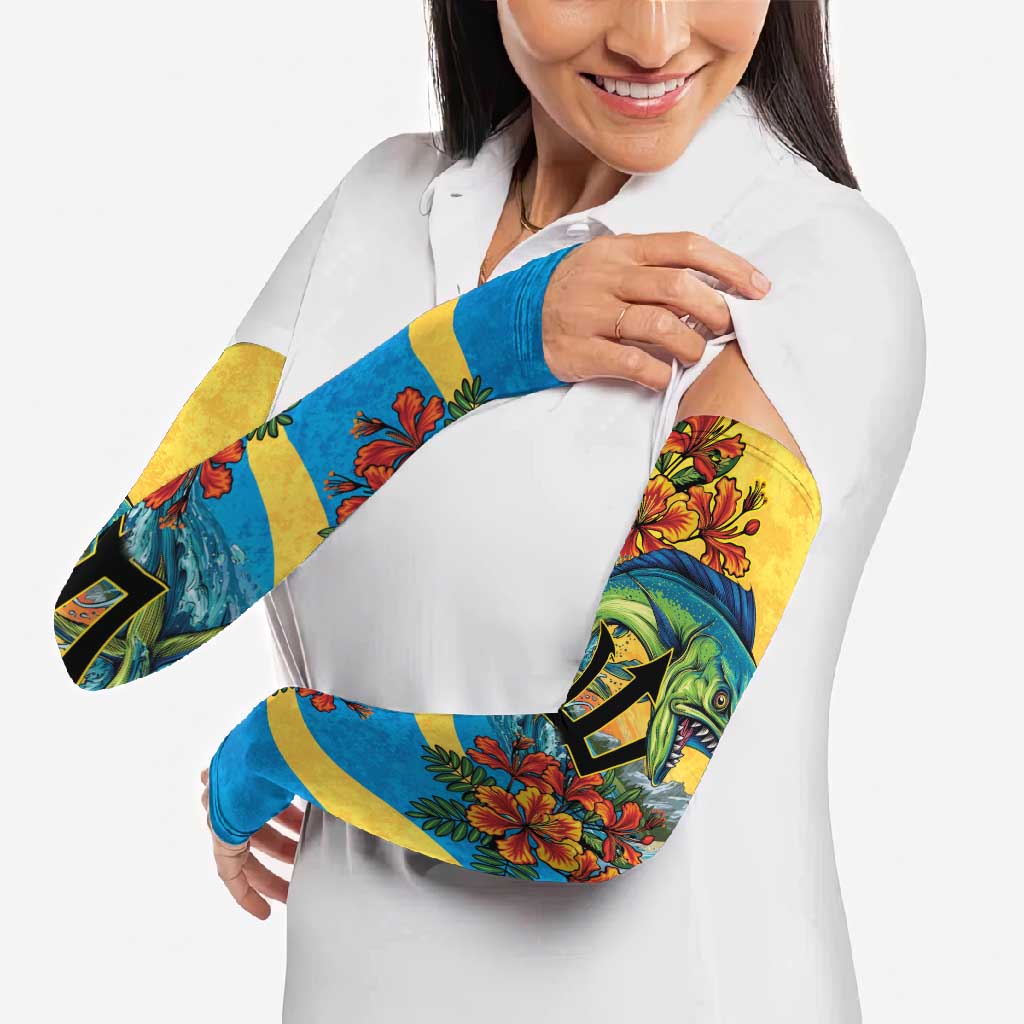 Barbados Mahi-mahi Trident Arm Sleeves - Wonder Print Shop