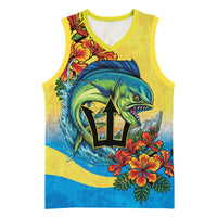 Barbados Mahi-mahi Trident Basketball Jersey - Wonder Print Shop