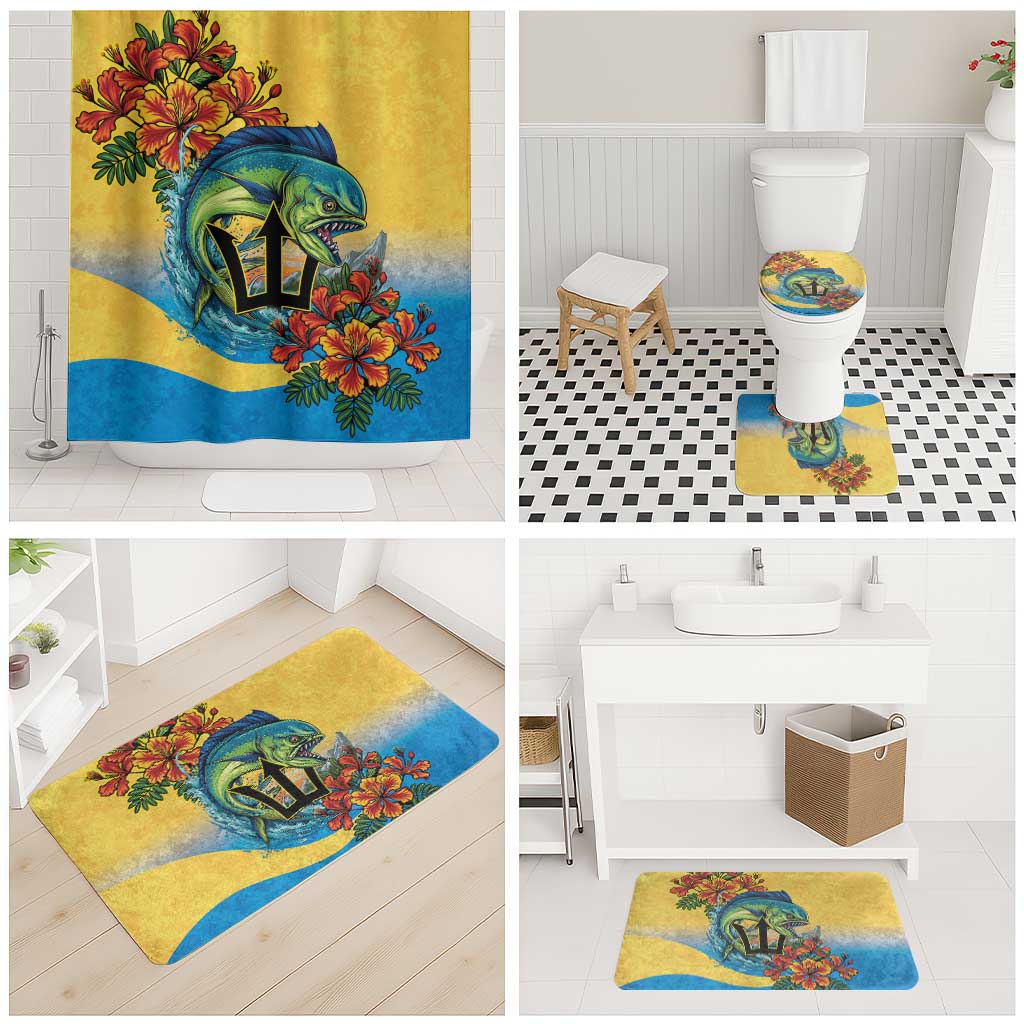 Barbados Mahi-mahi Trident Bathroom Set - Wonder Print Shop