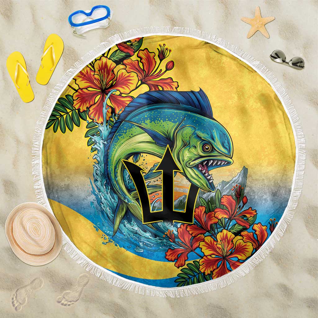 Barbados Mahi-mahi Trident Beach Blanket - Wonder Print Shop
