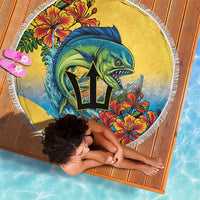 Barbados Mahi-mahi Trident Beach Blanket - Wonder Print Shop