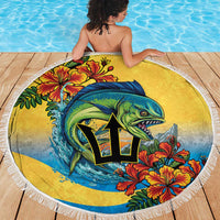 Barbados Mahi-mahi Trident Beach Blanket - Wonder Print Shop