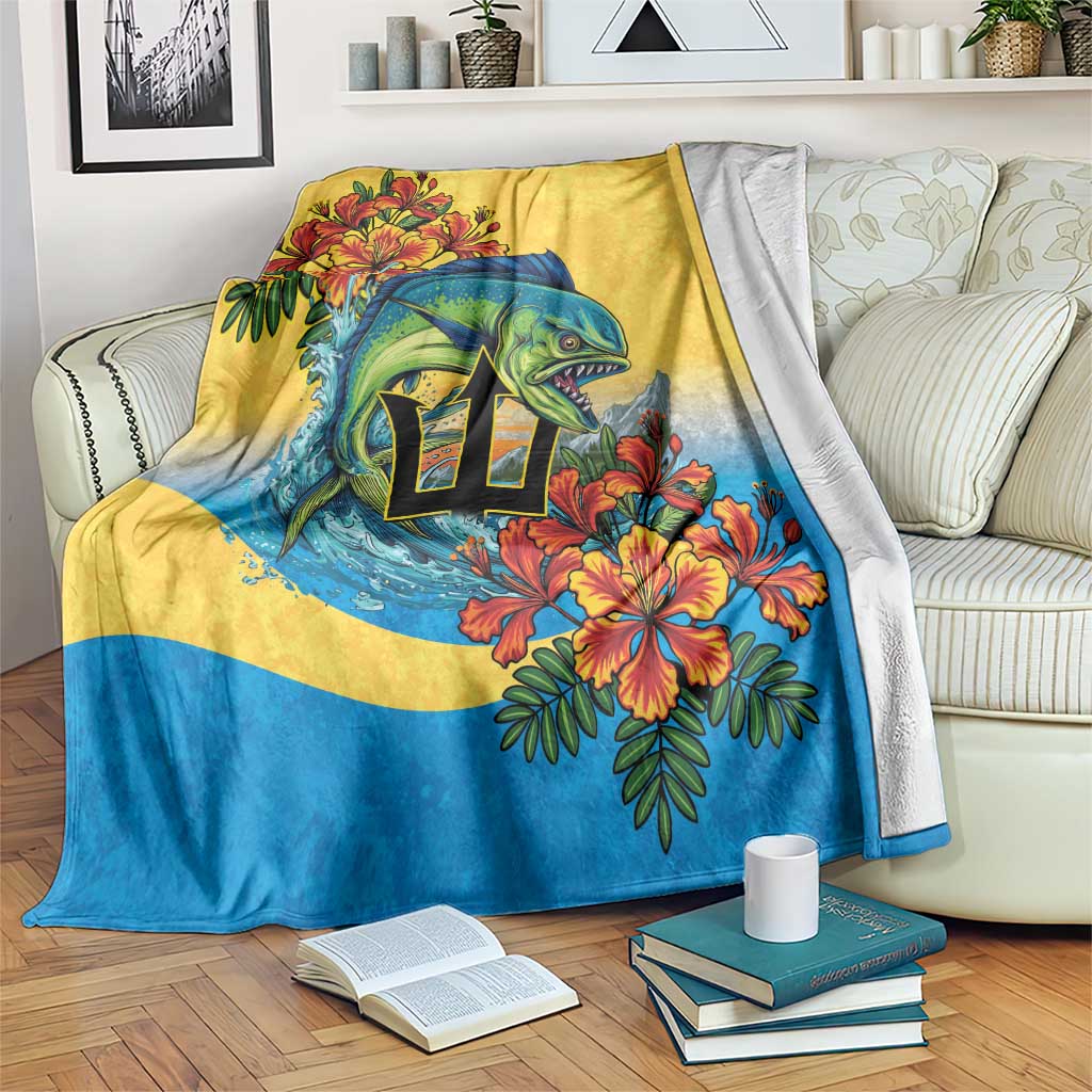 Barbados Mahi-mahi Trident Blanket - Wonder Print Shop