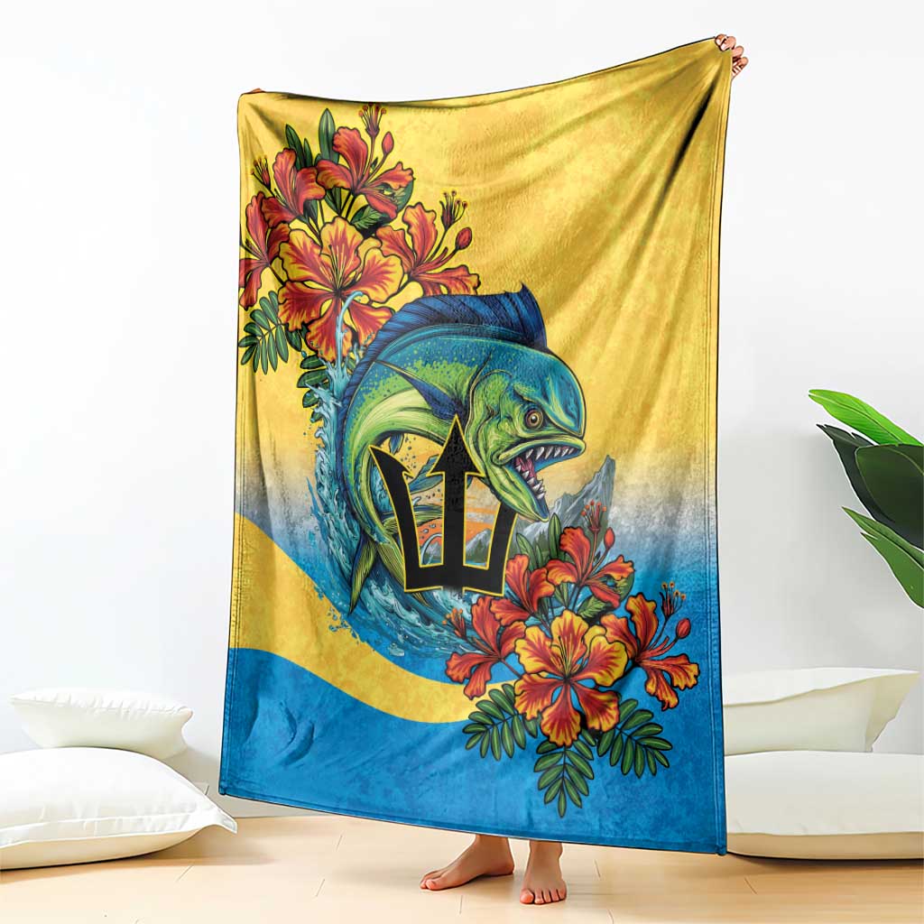 Barbados Mahi-mahi Trident Blanket - Wonder Print Shop