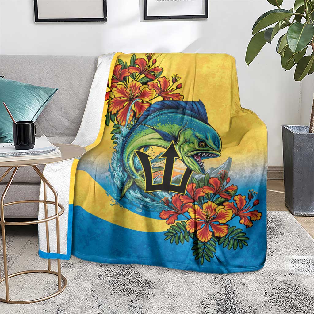 Barbados Mahi-mahi Trident Blanket - Wonder Print Shop