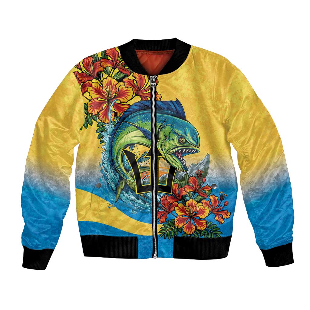 Barbados Mahi-mahi Trident Bomber Jacket - Wonder Print Shop