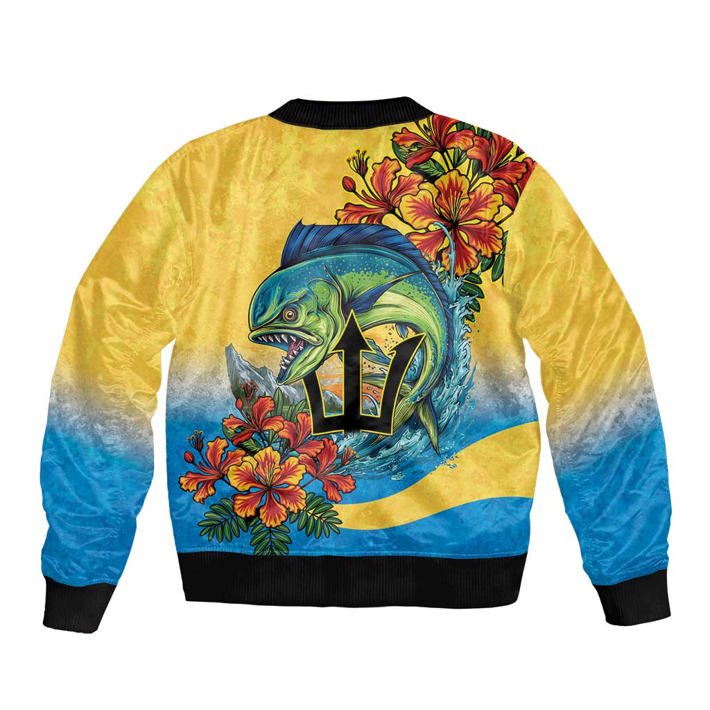 Barbados Mahi-mahi Trident Bomber Jacket - Wonder Print Shop