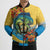 Barbados Mahi-mahi Trident Bomber Puffer Jacket - Wonder Print Shop