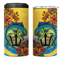Barbados Mahi-mahi Trident 4 in 1 Can Cooler Tumbler - Wonder Print Shop