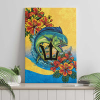 Barbados Mahi-mahi Trident Canvas Wall Art - Wonder Print Shop