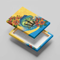 Barbados Mahi-mahi Trident Canvas Wall Art - Wonder Print Shop