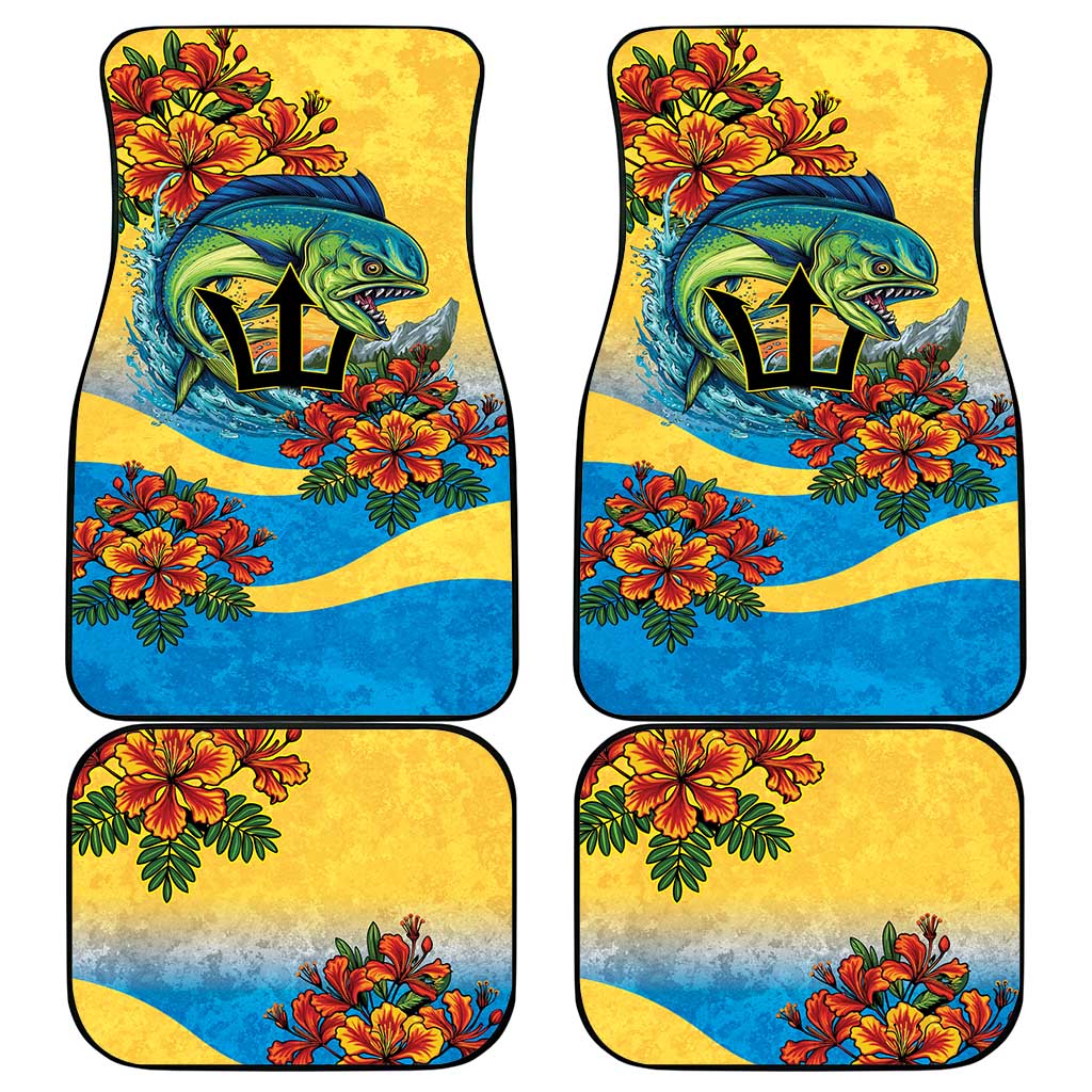 Barbados Mahi-mahi Trident Car Mats - Wonder Print Shop