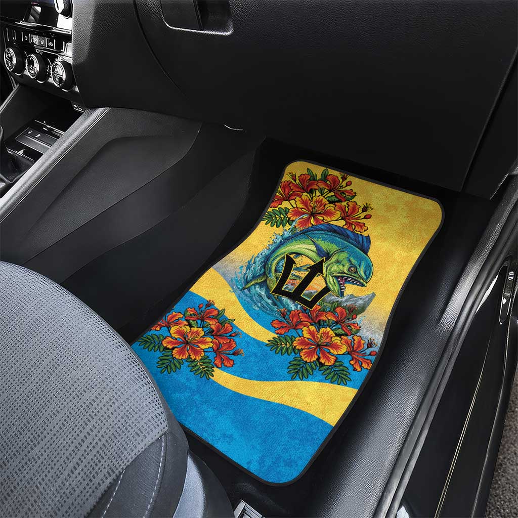 Barbados Mahi-mahi Trident Car Mats - Wonder Print Shop