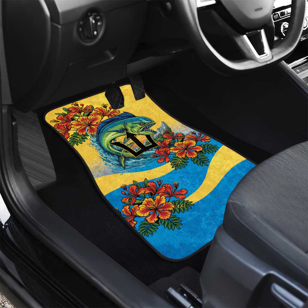Barbados Mahi-mahi Trident Car Mats - Wonder Print Shop