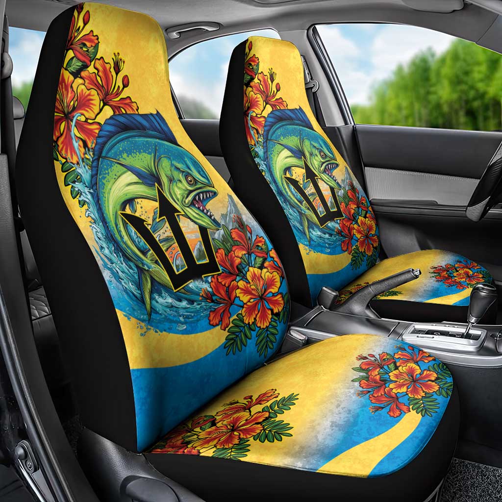 Barbados Mahi-mahi Trident Car Seat Cover - Wonder Print Shop