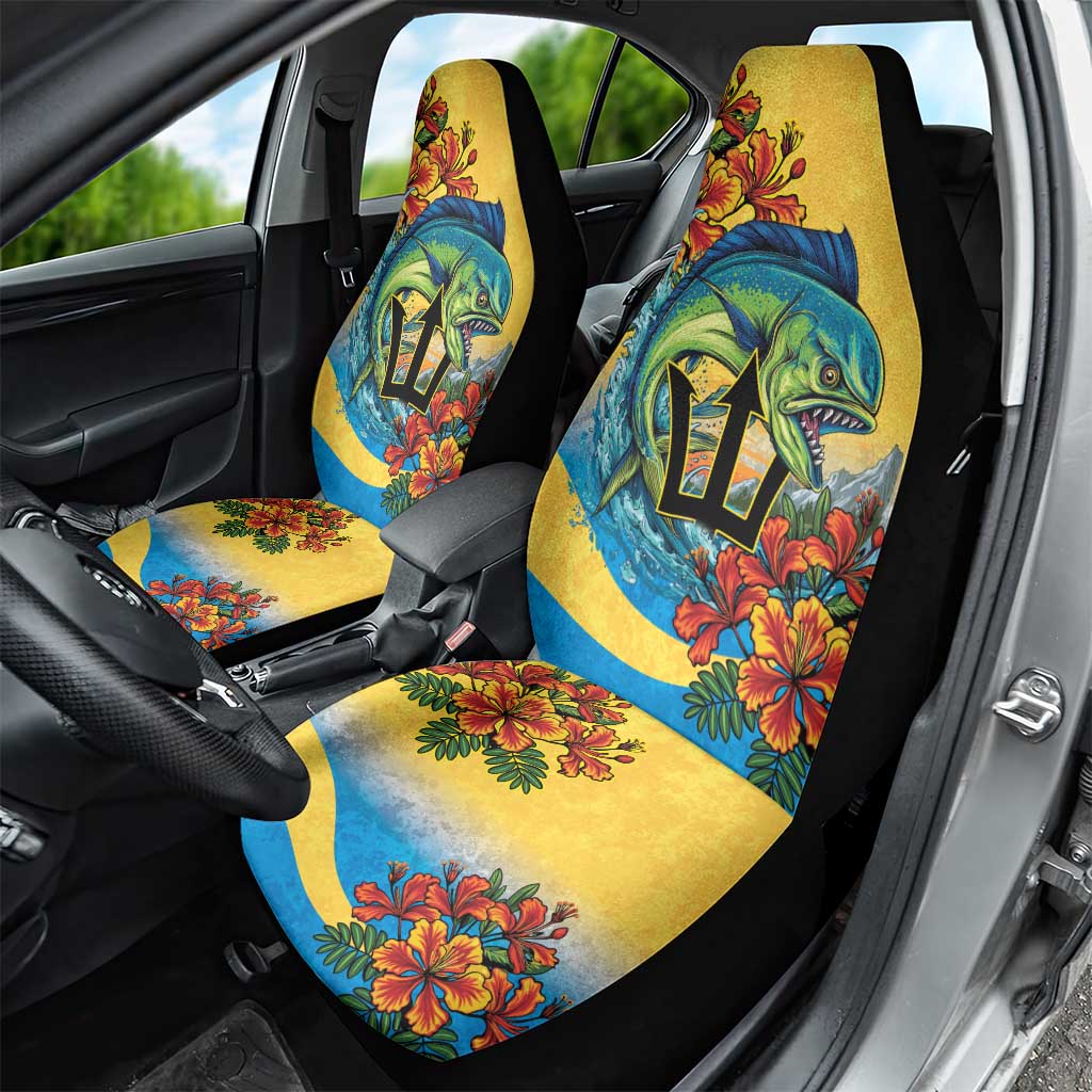 Barbados Mahi-mahi Trident Car Seat Cover - Wonder Print Shop