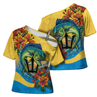 Barbados Mahi-mahi Trident Cross Shoulder Shirt - Wonder Print Shop