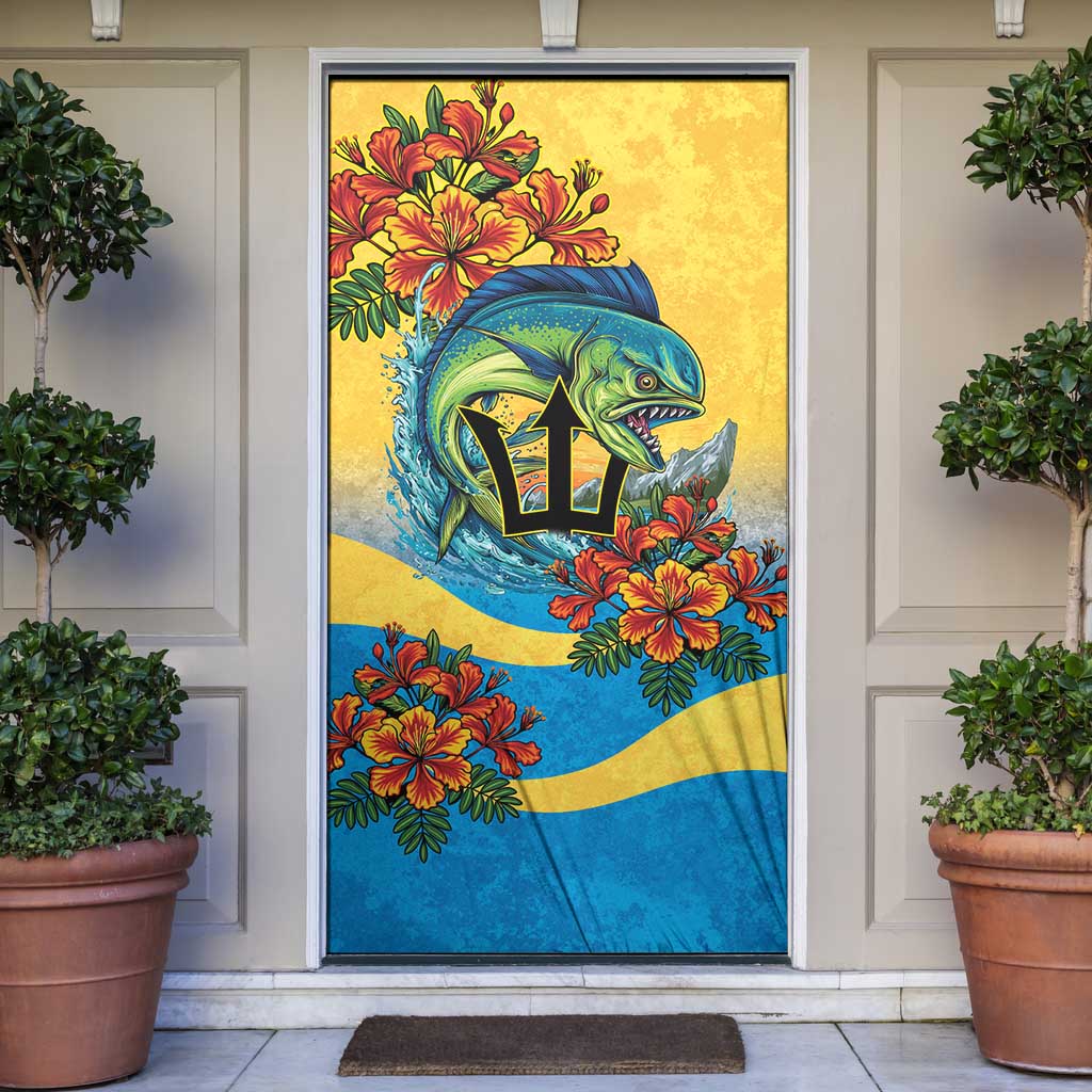 Barbados Mahi-mahi Trident Door Cover - Wonder Print Shop