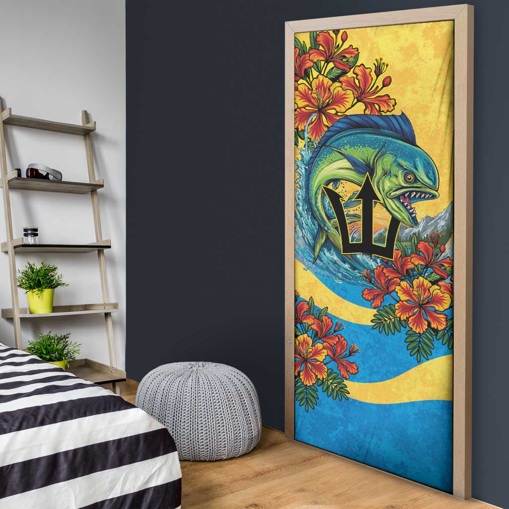 Barbados Mahi-mahi Trident Door Cover - Wonder Print Shop