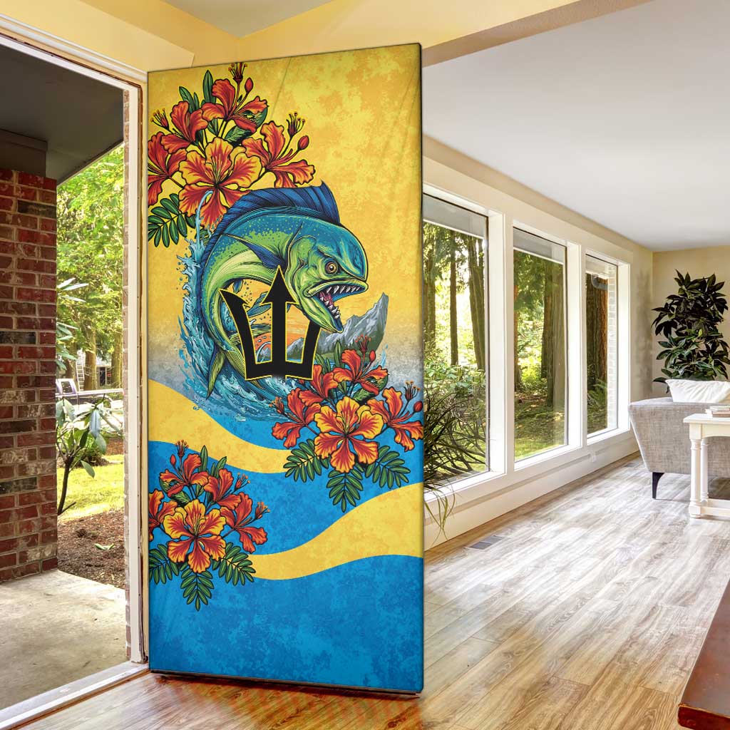 Barbados Mahi-mahi Trident Door Cover - Wonder Print Shop