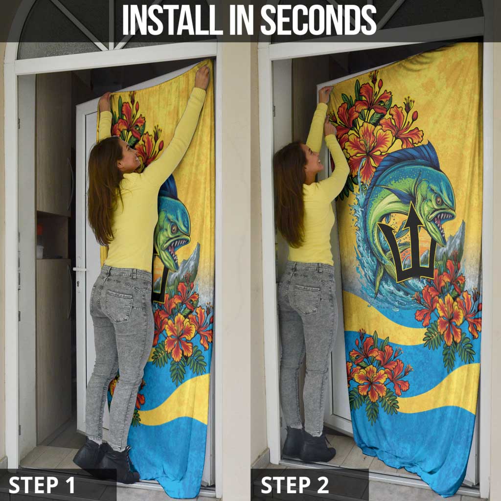 Barbados Mahi-mahi Trident Door Cover - Wonder Print Shop