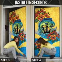 Barbados Mahi-mahi Trident Door Cover - Wonder Print Shop